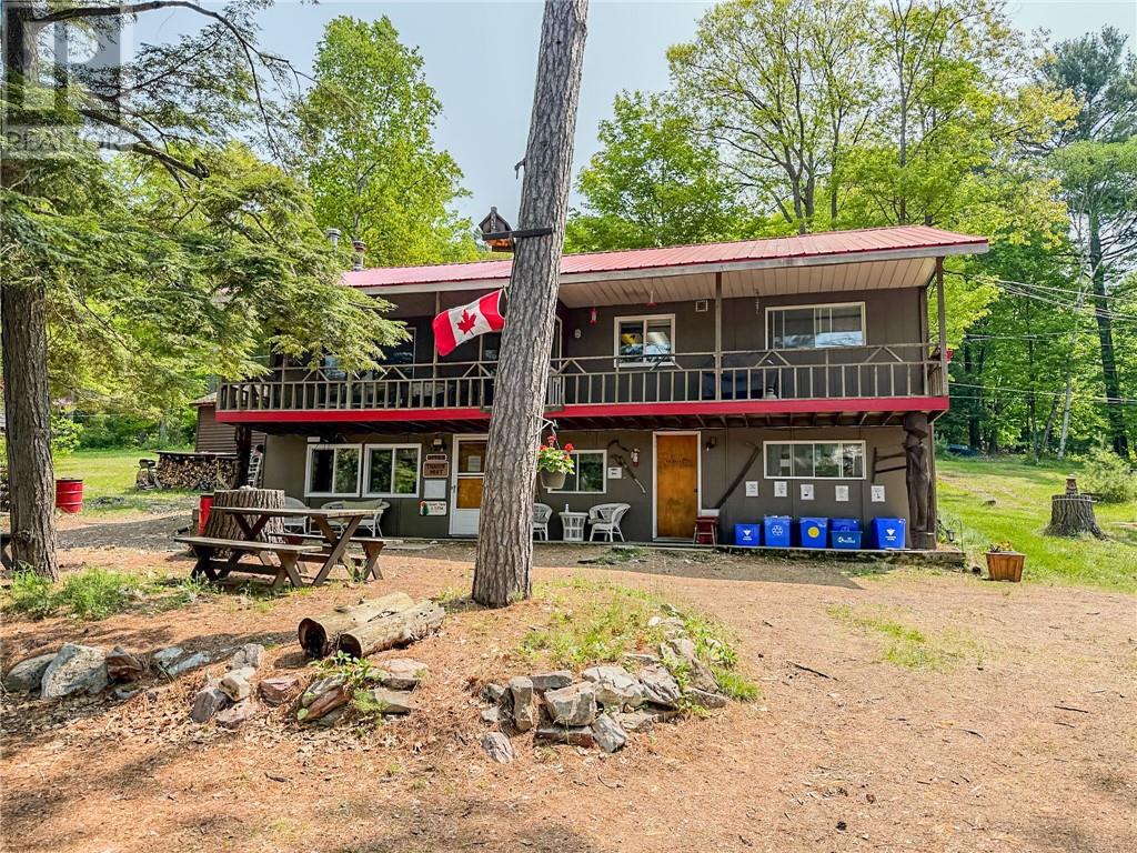 Main lodge, owner residence and established grounds at Charlton Lake Camp